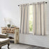 VHC Brands Grace Grain Sack Stripe Short Panel Set of 2, 63x37