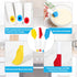 Webake Mini Silicone Spatula Set, Non-Stick Small Spatulas for Mixing, Cooking, Baking, Heat Resistant, Dishwasher Safe