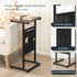 28.3" BF40SF01 HOOBRO C Shaped End Table, Side Table for Small Spaces, Couch Table with Storage Bag, Slide Under Sofa