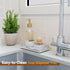 Oak Bathroom Trays for Counter, 7" L Small Wooden Vanity Tray for Perfume, Hand Soap, and Mouthwash Dispenser
