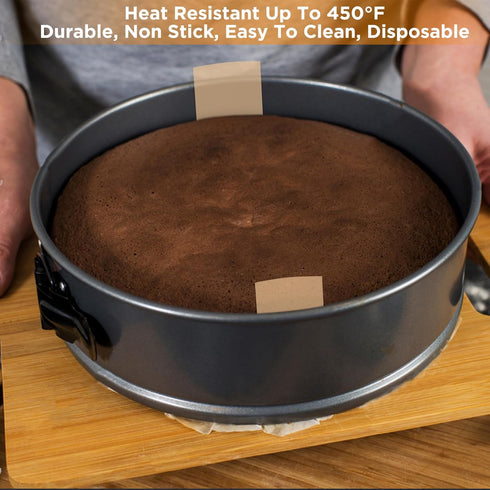 GeeRic 100 Pcs Baking Parchment Paper, 9 inch Round Cake Pan Liner