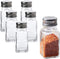 WHOLE HOUSEWARES Stainless Steel Salt and Pepper Shakers Set, 6-Piece Pack for Home Kitchen & Restaurants