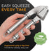 Set ORBLUE Garlic Press Stainless Steel - Premium Professional Grade Garlic Mincer, Crusher & Peeler - Easy Clean