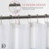 Dainty Home Waffle Weave Shower Curtain - Ombre Striped Pattern in Blush 70" x 72" Water Resistant