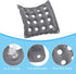 PATIKIL Inflatable Seat Cushion, 2 Pack Portable Air Chair Cushions for Home Wheelchairs Office Chairs, Gray