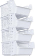 4 Pack Skywin TidyFriend Stackable Storage Bins for Pantry, Stackable Bins For Organizing Food, Kitchen, and Bathroom