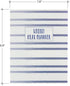 C.R. Gibson Q12-24018 Double Sided Recipe Cards, 40pcs, 4'' W x 6'' L, True Blue