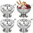 4 Pcs Stainless Steel Dessert Bowls, Ice Cream Cups 9oz Footed Dessert