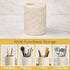 3.5 4.5 Inch Creative Home Natural Champagne Marble Tumbler Solid Stone Toothbrush Holder Cup Bathroom Vanity Makeup
