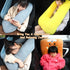 MissSoul Kids Travel Pillow for Car Seat with Hand Muff, Cartoon Neck & Headrest Seat Belt Pillow for Car Road Trips