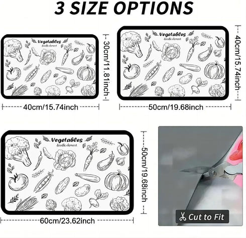 Dish Drying Mat, Super Absorbent Coffee Mat, Rubber Backed for Kitchen Counter and Coffee Machine (12"x16", White)