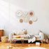MeraMera Set 7 Boho Wall Decor, Rattan Flower Wall Decor,Nursery Wall Decor,Nursery Decor