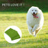 Oumefar Synthetic Artificial Grass Mat, Green Non-Woven Fabric Fake Turf Rug for Pets, 30 * 30cm