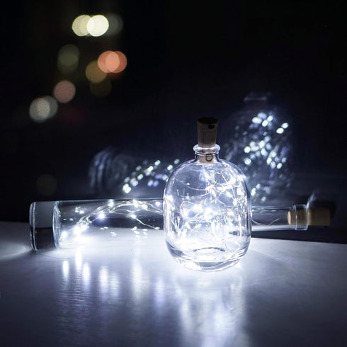 20 Pack 4(Cool Wine Bottle Lights LEDs Cork Lights Waterproof Battery (Included) Operated Fairy Mini String Lights