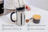 High Borosilicate Glass French Press, 1000 ml Capacity with 304 Stainless Steel for Coffee Enthusiasts