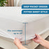 4-Layer 18'' SOCHOW Ultra Soft Premium Waterproof Mattress Protector Queen Size, Cooling Mattress Pad Cover with Deep