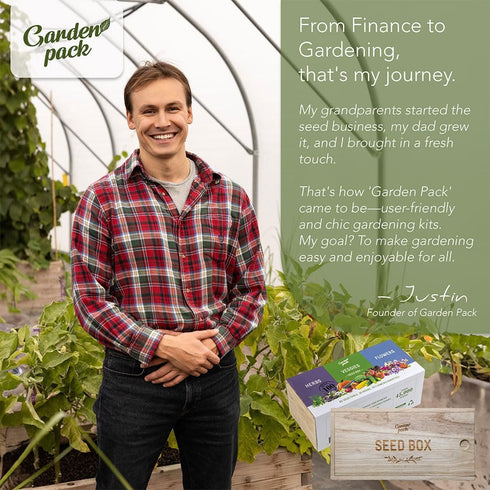 Pack 75 30,000 Garden Grow Your Own Kit - Varieties of Herb, Flower and Vegetable Seeds - Gardening Gifts for Men