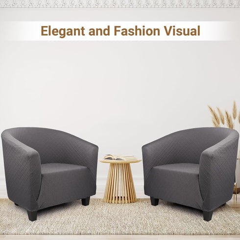 1 Barrel Chair Covers Slipcover, Piece High Stretch Club Chair Slipcover with Arms, Chair Slipcover Soft Armchair Sofa