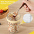 6 Pack Spoons,16 Oz (3 novelinks Overnight Oats Containers with Lids and Mason Jars, Leak Proof Overnight Oats Jars