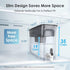 Waterdrop 35-Cup Slim Water Filter Dispenser, Large Capacity, 200-Gallon Long-Life, BPA Free, Black (with 1 Filter)