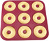 Large Non-Stick Donut Pan for Baking, 9 Cavity Silicone Bagel Mold, BPA Free, 11.2 x 11.1 Inches