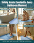 ShineHub 28 16 Inch 166 TPE Non-Slip Bathtub Mat, x Shower Mat with Suction Cups & Massage Nodes, Quick-Draining Bath