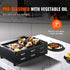 VEVOR Reversible Grill/Griddle, 17x10'' Pre-Seasoned Cast Iron Griddle Pan for BBQ, Gas Grill, Non-Stick Cookware.