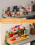 3-Tier Organizer(2pack) VenDotbi Spice Rack, Expandable Bamboo Spice Rack Organizer for Cabinet, Kitchen, Pantry