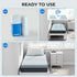 3 Inch OhGeni Memory Foam Mattress Topper Pad, Soft Bed Cover with Anti-Slip Base, Size Twin, Style with Cover