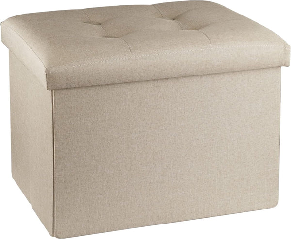 ALASDO Ottoman Storage Ottoman Footrest Stool Foldable Foot Rest Footstool Bench for