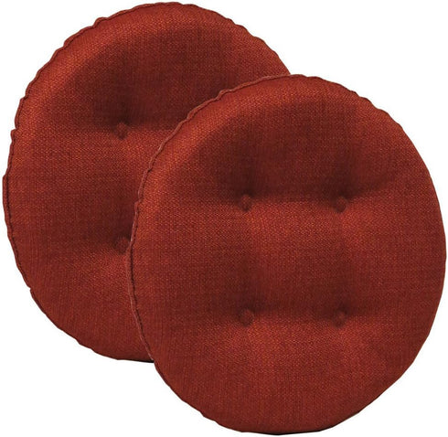Klear Vu Omega Gripper Non-Slip Tufted Round Barstool Cushion for Dining Rooms,