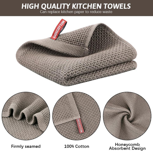 6 Pack Towels,100% Rags-13x28 Inches Nialnant Kitchen Hand Cotton Dish Towels for Kitchen,Extra Soft & Absorbent Dish