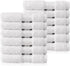 COTTON CRAFT Ultra Soft Washcloths - 12 Pack - 12x12-100% Cotton Facecloths
