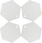 4 Pack Silicone Trivet Mats, DIY Dish Drying Mat, Non-Slip & Heat Resistant Kitchen Hot Pads for Countertops