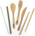 Travel Utensils Set with Case, Fork, Knife, Spoon, Chopsticks, Straw, and Cleaning Brush, Midnight Black