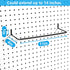 Extendable Paper Towel Holder for Pegboard, Fits Any Standard Pegboard, 2 Packs, Black