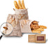 HomiePop (3 Pack) 17x13 Inch Bread Bags for Homemade Bread Linen Reusable Sourdough Bread Bags with TPU Lining Keeps