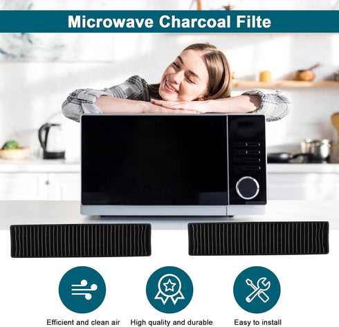 Microwave Charcoal Filter, Compatible with GE Model Numbers, 2 PACK