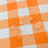 MANGATA CASA 2Pcs Orange Gingham Table Cloth for Rectangle Tables, Checkered Waterproof Kitchen & Table Linens, Pumpkin