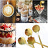 LEIHEFA 8 Pcs Stainless Steel Flower Coffee Spoon Set, Creative Tea Spoon, Ice Tea Spoon for Dessert, Cake, Sugar