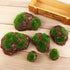 6Pcs Foam Moss Green Hay Stone: DIY Family Garden Decoration for Miniature Landscape