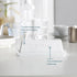 Countertop, Butter Dish with Lid for by Kook, Ceramic Dish Tray with Cover, Kitchen Keeper, Container, Holder (White)