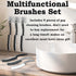 JONMON Crevice Cleaning Brush: Hard Bristle Gap Scrub Tool for Household, Kitchen, Bathroom, 9 Pcs