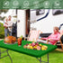 6 Pack 8 (Green,30" 96") Picnic Fitted Table Cover for Foot Tablecloth for Rectangle Tables Waterproof Stretch Washable