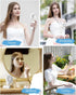 EasyAcc Portable Hand Held Fan: Ultra Quiet 5 Speed USB C Rechargeable Fan, 180° Foldable Small Desk Fan for Travel