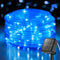 ANJAYLIA 33FT 100 LED Solar Rope Lights Outdoor Waterproof, Solar Powered Rope