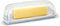 Clear Butter Dish with Lid, Easy Scoop Butter Keeper for Countertop, No Mess Lid, Dishwasher Safe