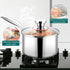 TeamFar 3qt Saucepan with Lid, Stainless Steel Tri-ply Small Cooking Pot, Ergonomic Handle for Induction/Gas/Electric