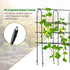 6 OTOSUNNY Garden Trellis for Climbing Plants Outdoor, FT Tall Arch Tunnel, Metal A-Frame Plant Support with Trellis
