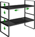 Expandable Kitchen Cabinet Shelf Organizer Rack - Heavy Duty Metal Spice Rack for Kitchen Cabinet and Pantry (2 Pack)